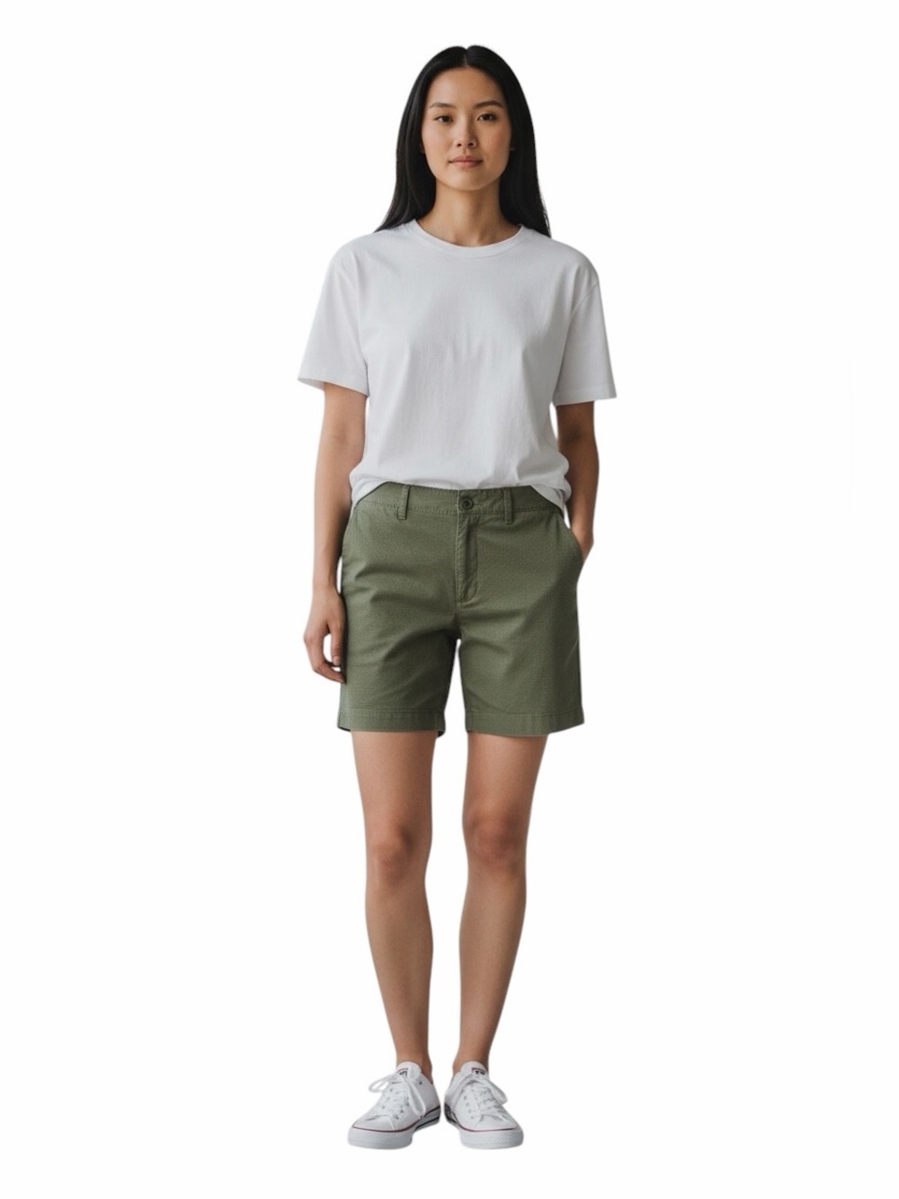 NWT🌺Eddie Bauer•Mercer Bermuda Shorts Sage